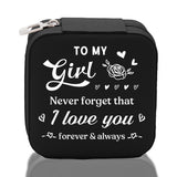 To My Girl Never Forget That I Love You Forever & Always Cotton Canvas Tote Bag Birthday Gift From Mother to Daughter Jewelry Box Gift - Aaria Tees Aaria Tees