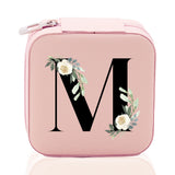 Floral Monogram Cotton Canvas Tote Bag Personalized Bridesmaid Gift Bag Wedding Birthday Gift Custom Name Tote Maid of Honor Wedding Gift - Aaria Tees Aaria Tees