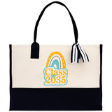 Class of 2035 Cotton Canvas Tote Bag Graduation Gift Bag Last Day of School Pre-Kindergarten Tote Bag First Day of School Bag - Aaria Tees Aaria Tees