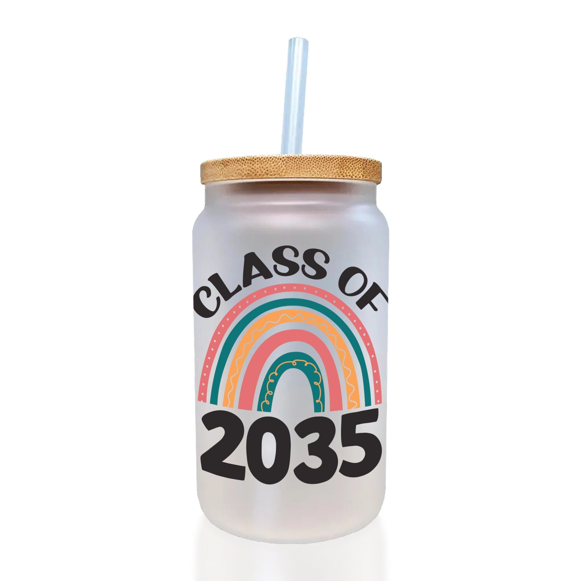 Class of 2035 Rainbow Cotton Canvas Tote Bag Graduation Gift Bag Last Day of School Pre-Kindergarten Tote Bag First Day of School Bag - Aaria Tees Aaria Tees