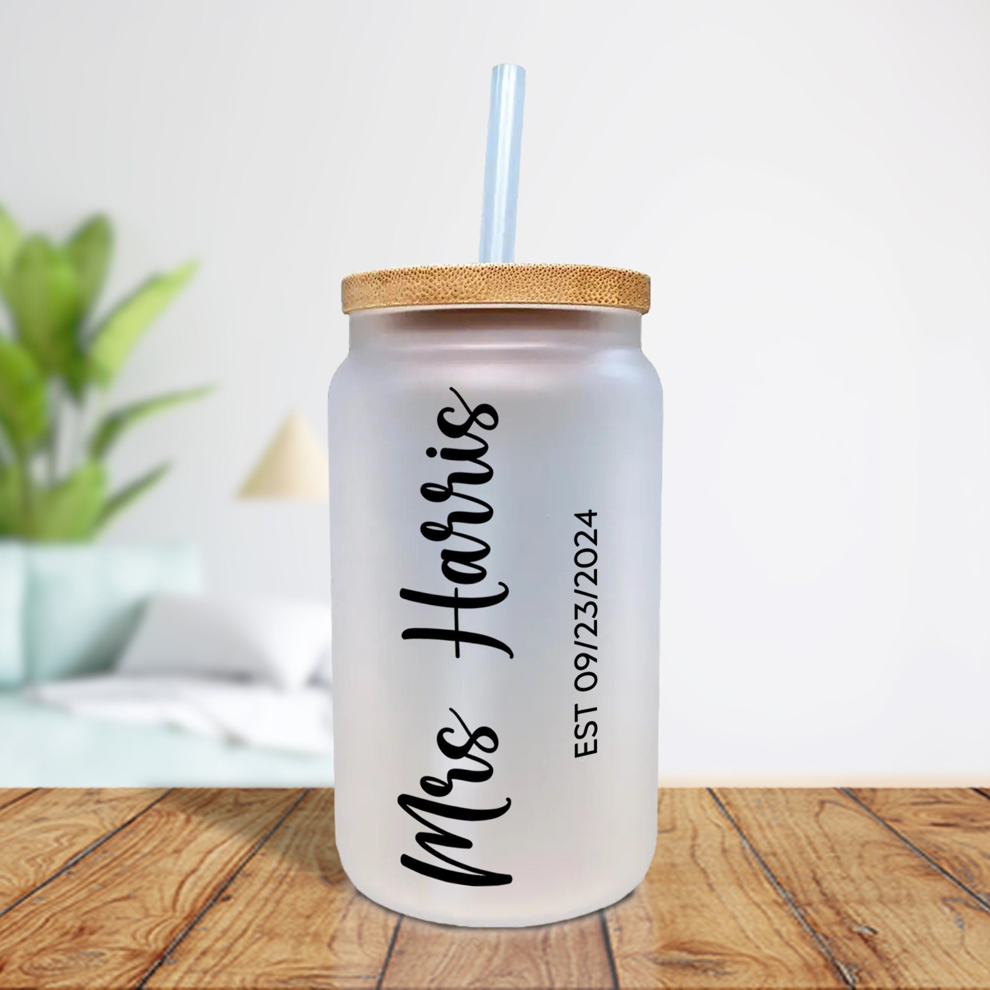 Mrs. Last Name Est Year Tote Bag Personalized Date Wedding Tote Bridal Shower Gift Honeymoon Gift Customized Wedding Gift Bridesmaid Gift - Aaria Tees Aaria Tees