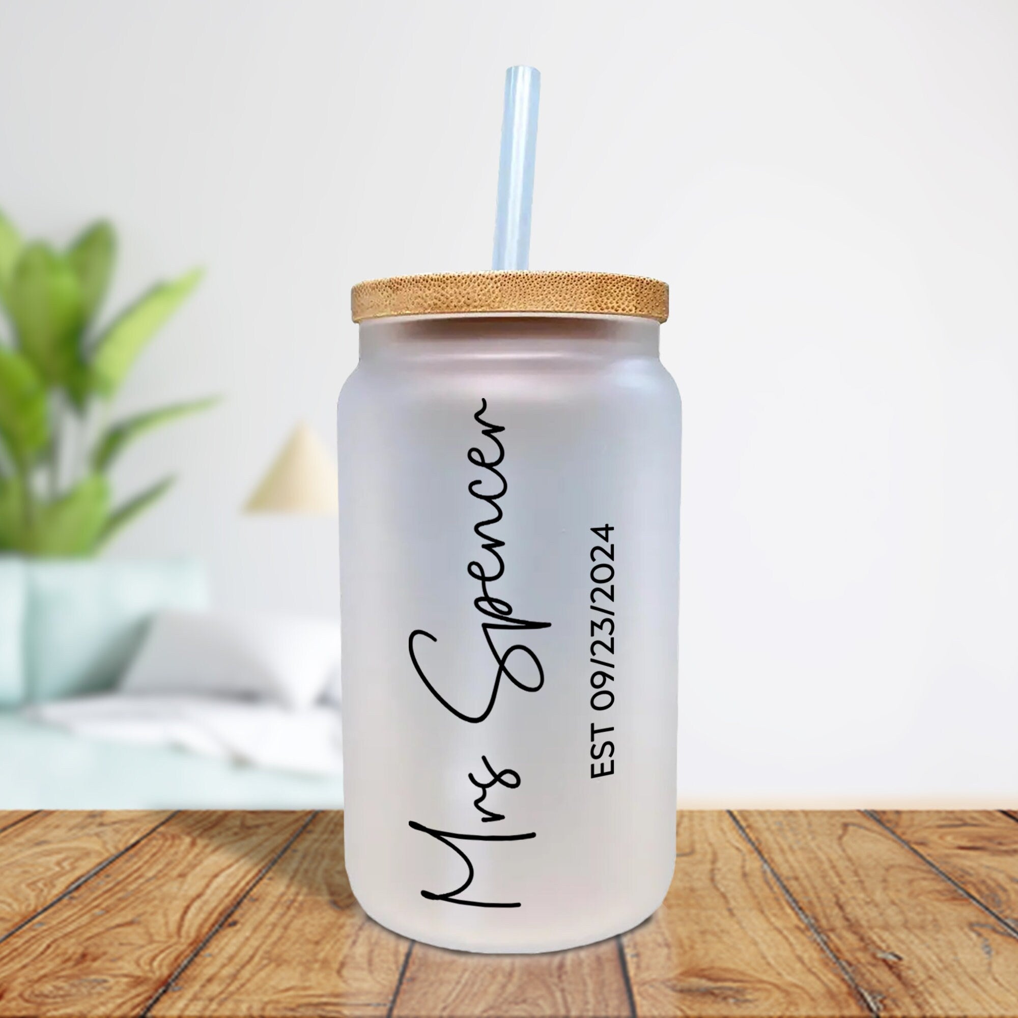 Mrs. Last Name Est Year Tote Bag Personalized Date Wedding Tote Bridal Shower Gift Honeymoon Gift Customized Wedding Gift Bridesmaid Gift - Aaria Tees Aaria Tees