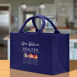 Realtor Tote Bag Personalized Business Tote Bag Custom Real Estate Agent Gift Bulk Business Logo Realtor Swag Real Estate Tote Bag - Aaria Tees Aaria Tees