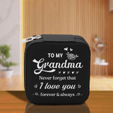 To My Grandma Never Forget That I Love You Forever & Always Cotton Canvas Tote Bag Birthday Gift From Grandkids to Grandma Jewelry Box Gift - Aaria Tees Aaria Tees
