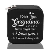 To My Grandma Never Forget That I Love You Forever & Always Cotton Canvas Tote Bag Birthday Gift From Grandkids to Grandma Jewelry Box Gift - Aaria Tees Aaria Tees