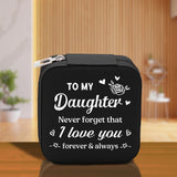To My Daughter Never Forget That I Love You Forever & Always Cotton Canvas Tote Bag Birthday Gift From Mother to Daughter Jewelry Box Gift - Aaria Tees Aaria Tees
