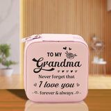 To My Grandma Never Forget That I Love You Forever & Always Cotton Canvas Tote Bag Birthday Gift From Grandkids to Grandma Jewelry Box Gift - Aaria Tees Aaria Tees