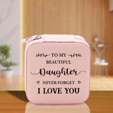 To My Beautiful Daughter Never Forget I Love Cotton Canvas Tote Bag Daughter Birthday Gift From Mother to Daughter Jewelry Box Gift - Aaria Tees Aaria Tees