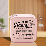 To My Nanny Never Forget That I Love You Forever & Always Cotton Canvas Tote Bag Birthday Gift From Grandkids to Grandma Jewelry Box Gift - Aaria Tees Aaria Tees