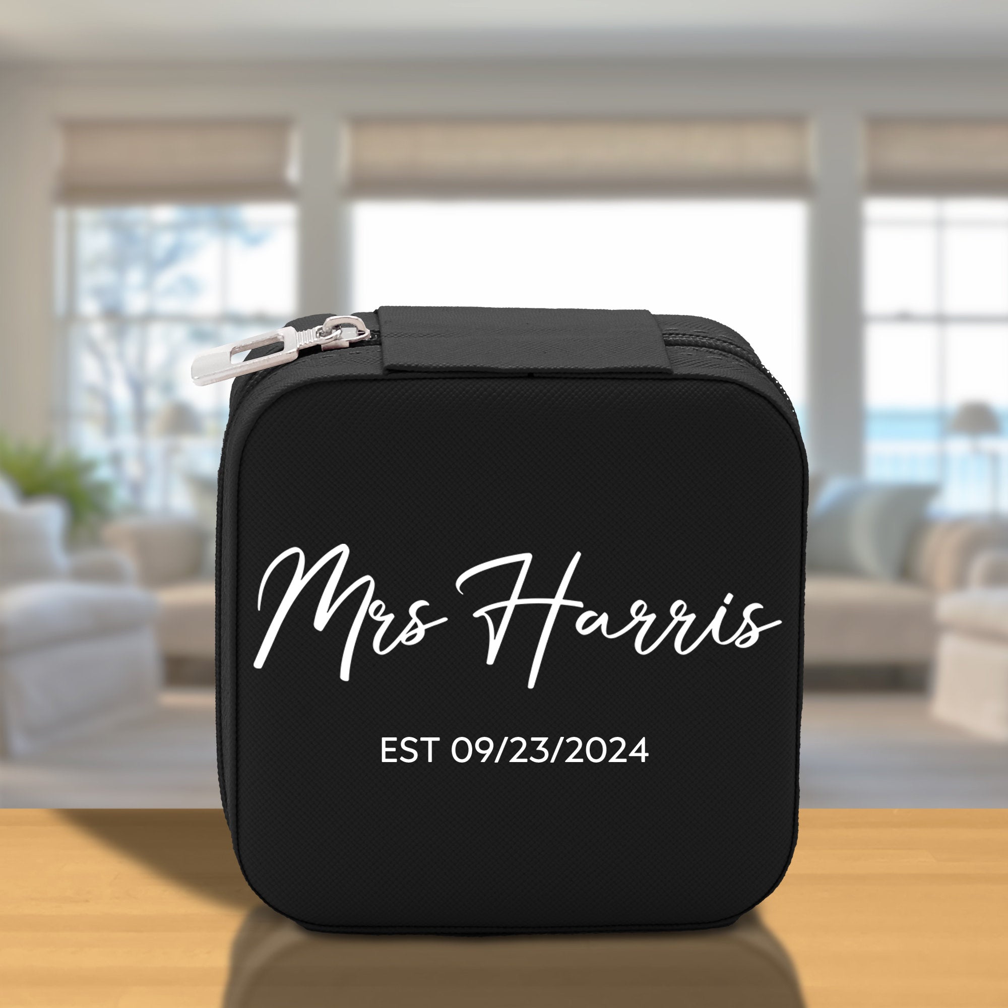 Mrs. Last Name Est Year Tote Bag Personalized Date Wedding Tote Bridal Shower Gift Honeymoon Gift Customized Wedding Gift Bridesmaid Gift - Aaria Tees Aaria Tees