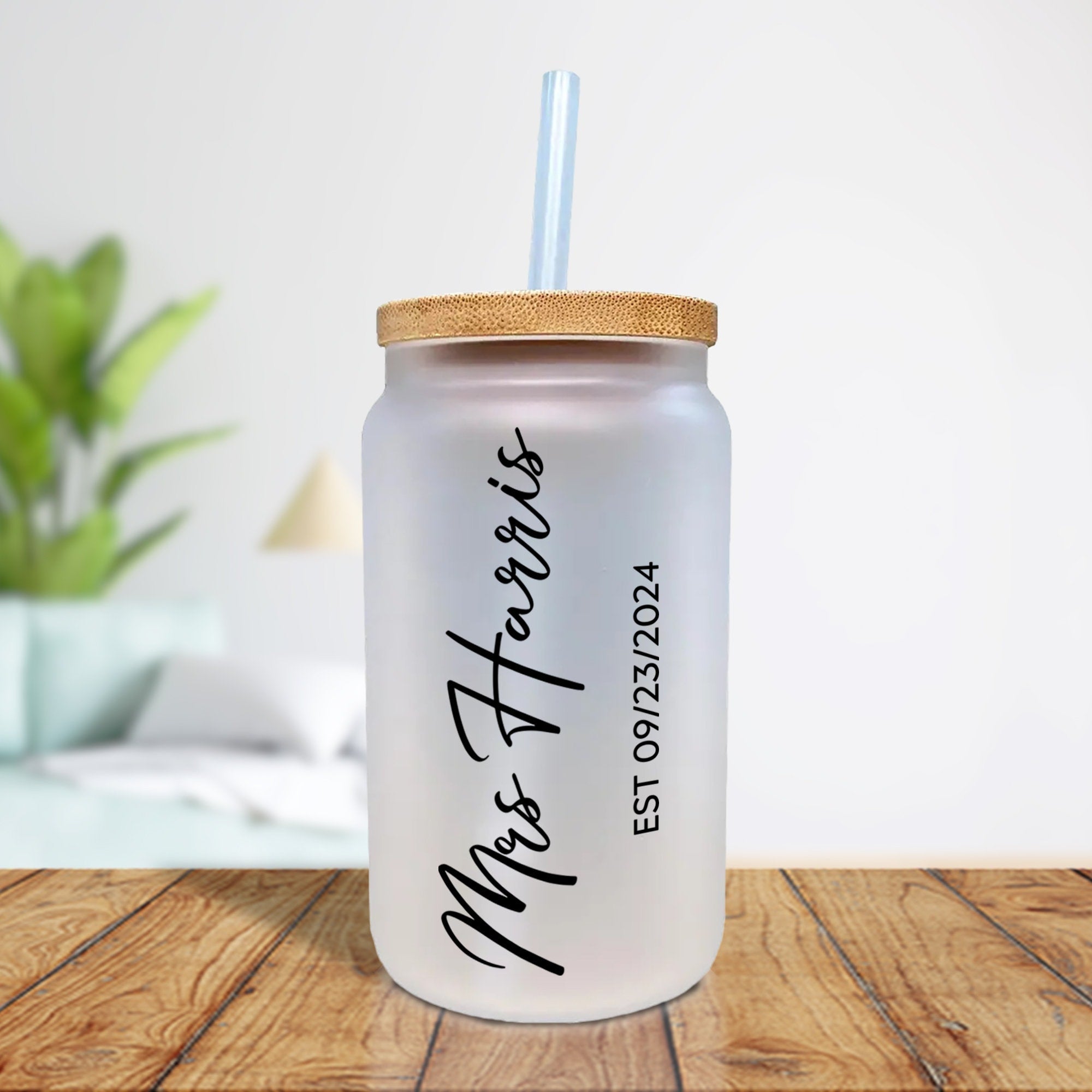 Mrs. Last Name Est Year Tote Bag Personalized Date Wedding Tote Bridal Shower Gift Honeymoon Gift Customized Wedding Gift Bridesmaid Gift - Aaria Tees Aaria Tees