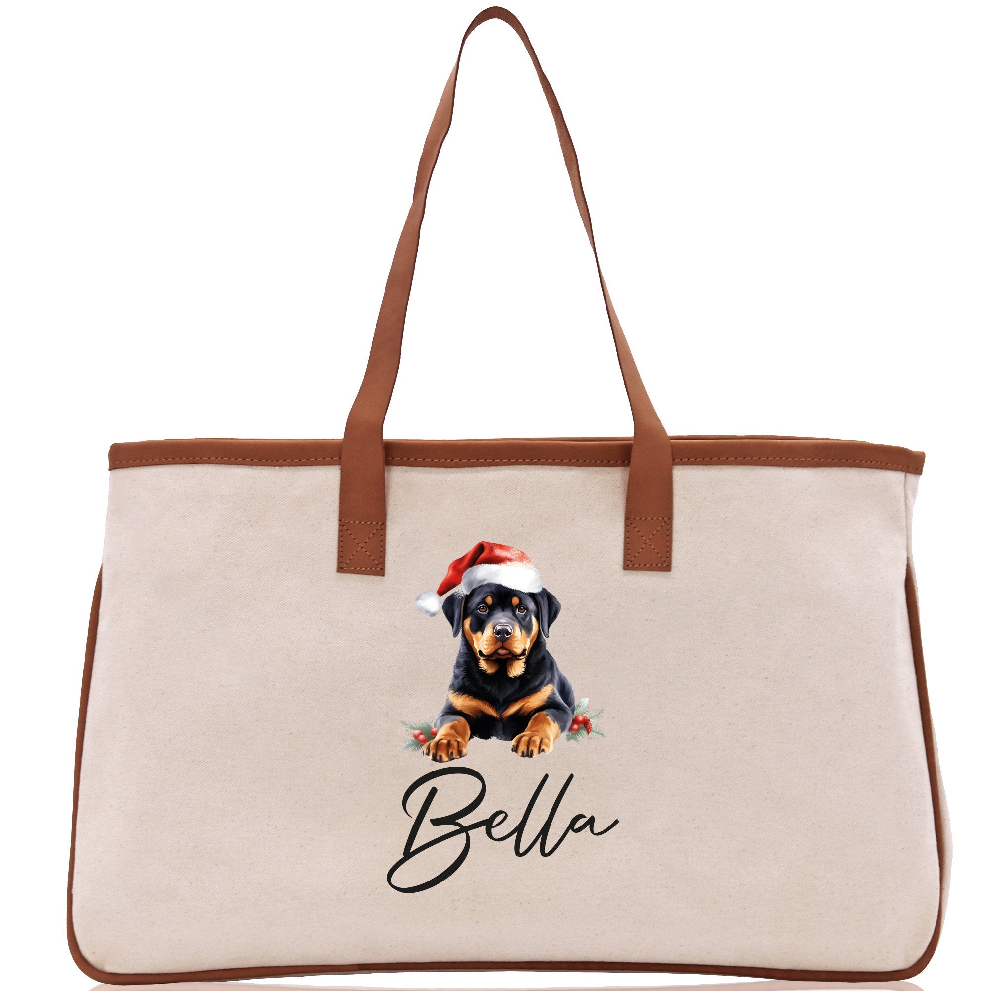 Labrador Retriever Custom Name Dog Cotton Canvas Tote Bag Custom Pet Lover Gift Pet Portrait Bag Personalized Pet Owner Gift Tote Bag - Aaria Tees Aaria Tees