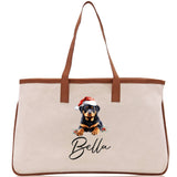 Labrador Retriever Custom Name Dog Cotton Canvas Tote Bag Custom Pet Lover Gift Pet Portrait Bag Personalized Pet Owner Gift Tote Bag - Aaria Tees Aaria Tees