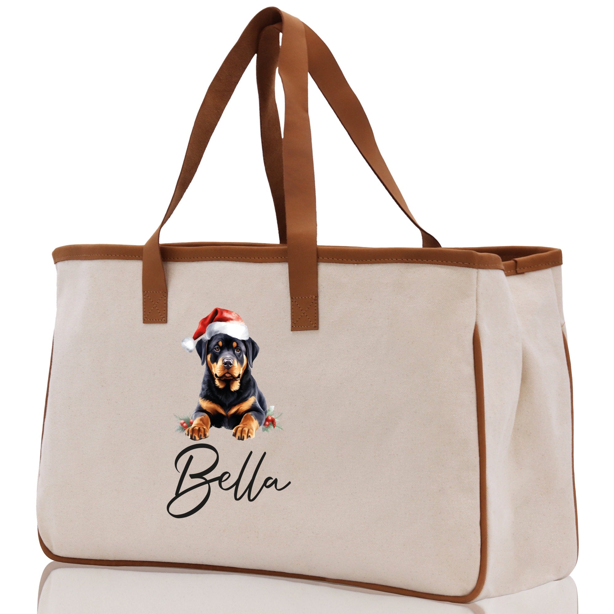 Labrador Retriever Custom Name Dog Cotton Canvas Tote Bag Custom Pet Lover Gift Pet Portrait Bag Personalized Pet Owner Gift Tote Bag - Aaria Tees Aaria Tees