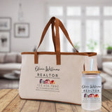 Realtor Tote Bag Personalized Business Tote Bag Custom Real Estate Agent Gift Bulk Business Logo Realtor Swag Real Estate Tote Bag - Aaria Tees Aaria Tees