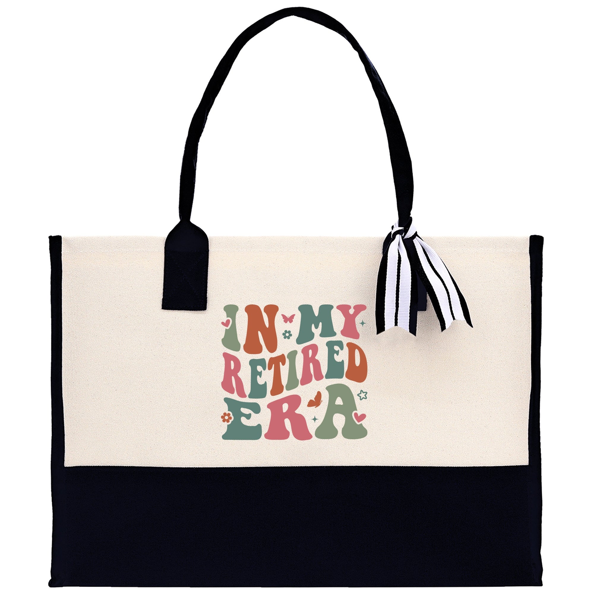 Retirement Cotton Canvas Tote Bag Retire Bag Retirement Party Bag Retired Woman Gift Grandma Gift Est 2024 Retirement Funny Bag - Aaria Tees Aaria Tees