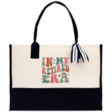 Retirement Cotton Canvas Tote Bag Retire Bag Retirement Party Bag Retired Woman Gift Grandma Gift Est 2024 Retirement Funny Bag - Aaria Tees Aaria Tees