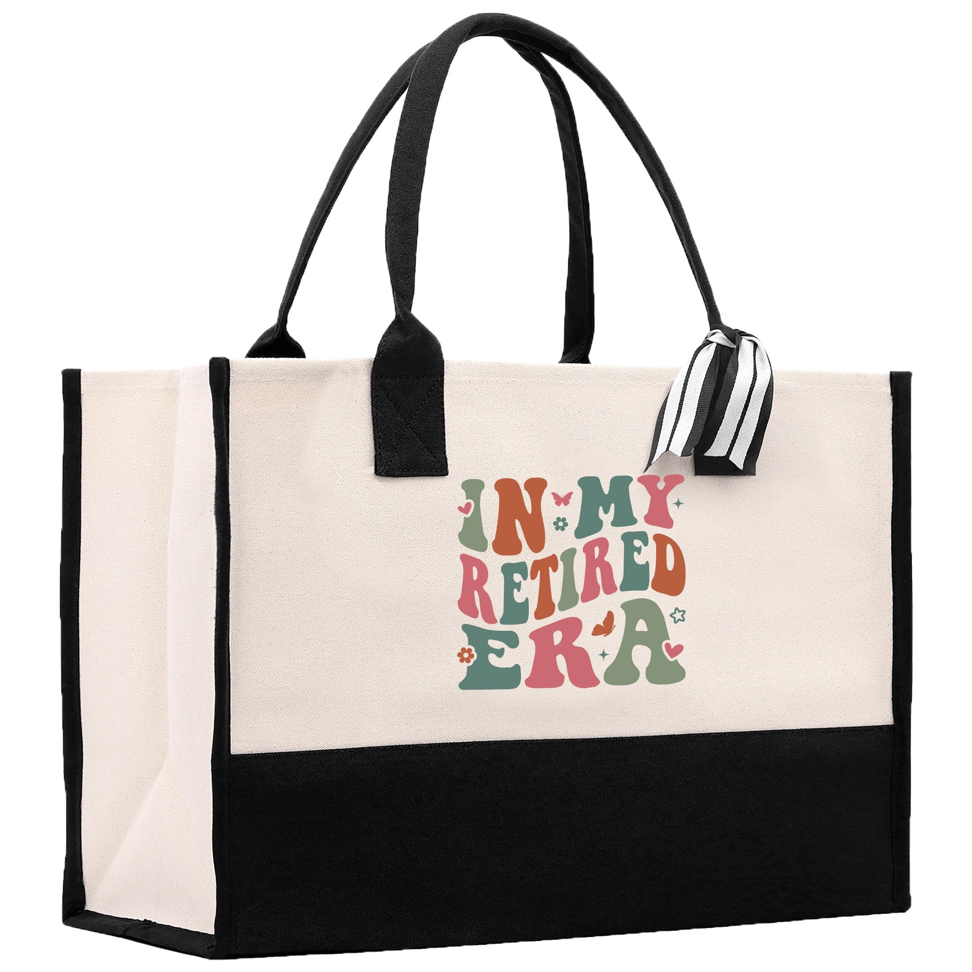Retirement Cotton Canvas Tote Bag Retire Bag Retirement Party Bag Retired Woman Gift Grandma Gift Est 2024 Retirement Funny Bag - Aaria Tees Aaria Tees