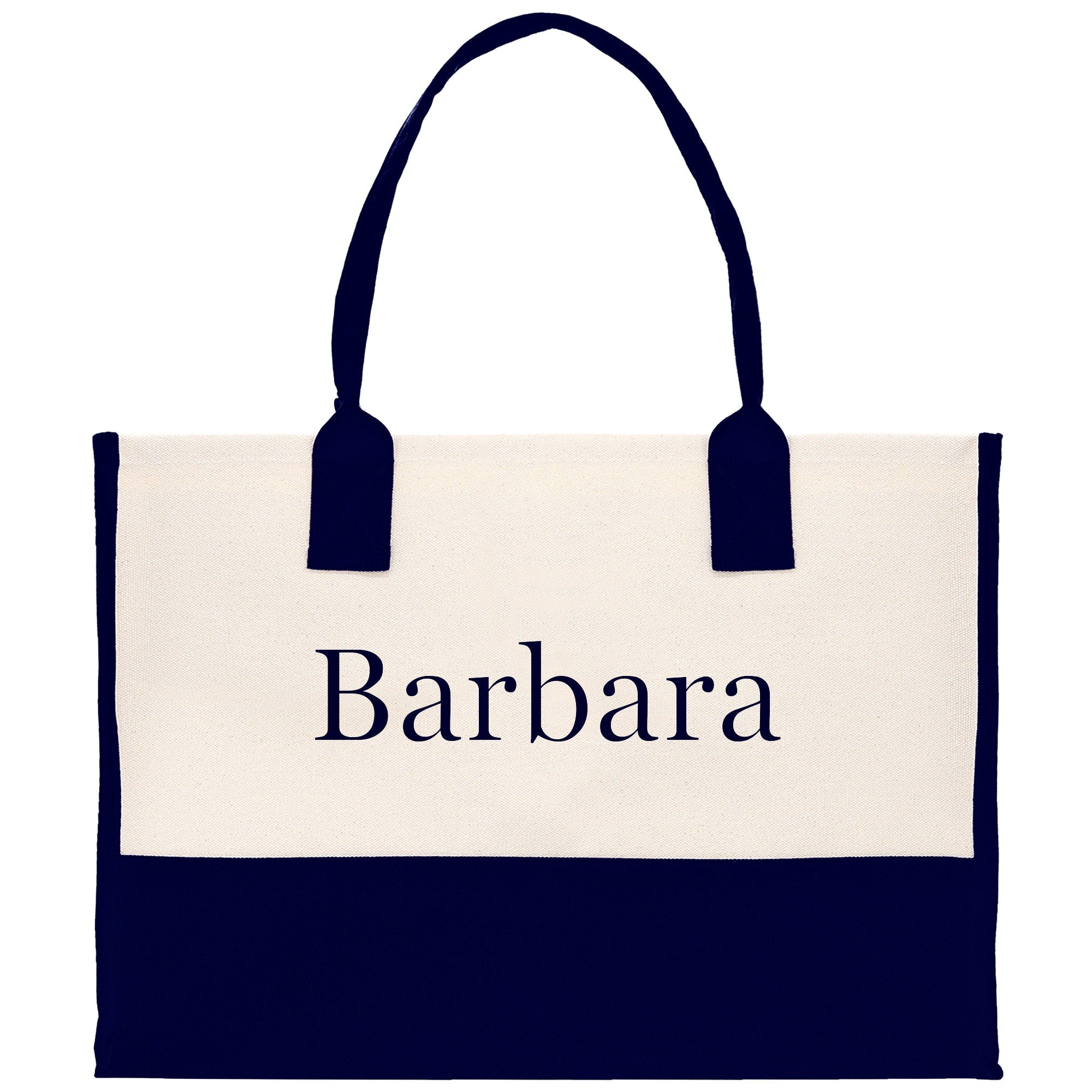 Monogram and Personalized Name Cotton Canvas Tote Bag Initial Tote Bag Letter Tote Bag Birthday Gift Bag Beach Bag Custom Monogrammed Bag - Aaria Tees Aaria Tees