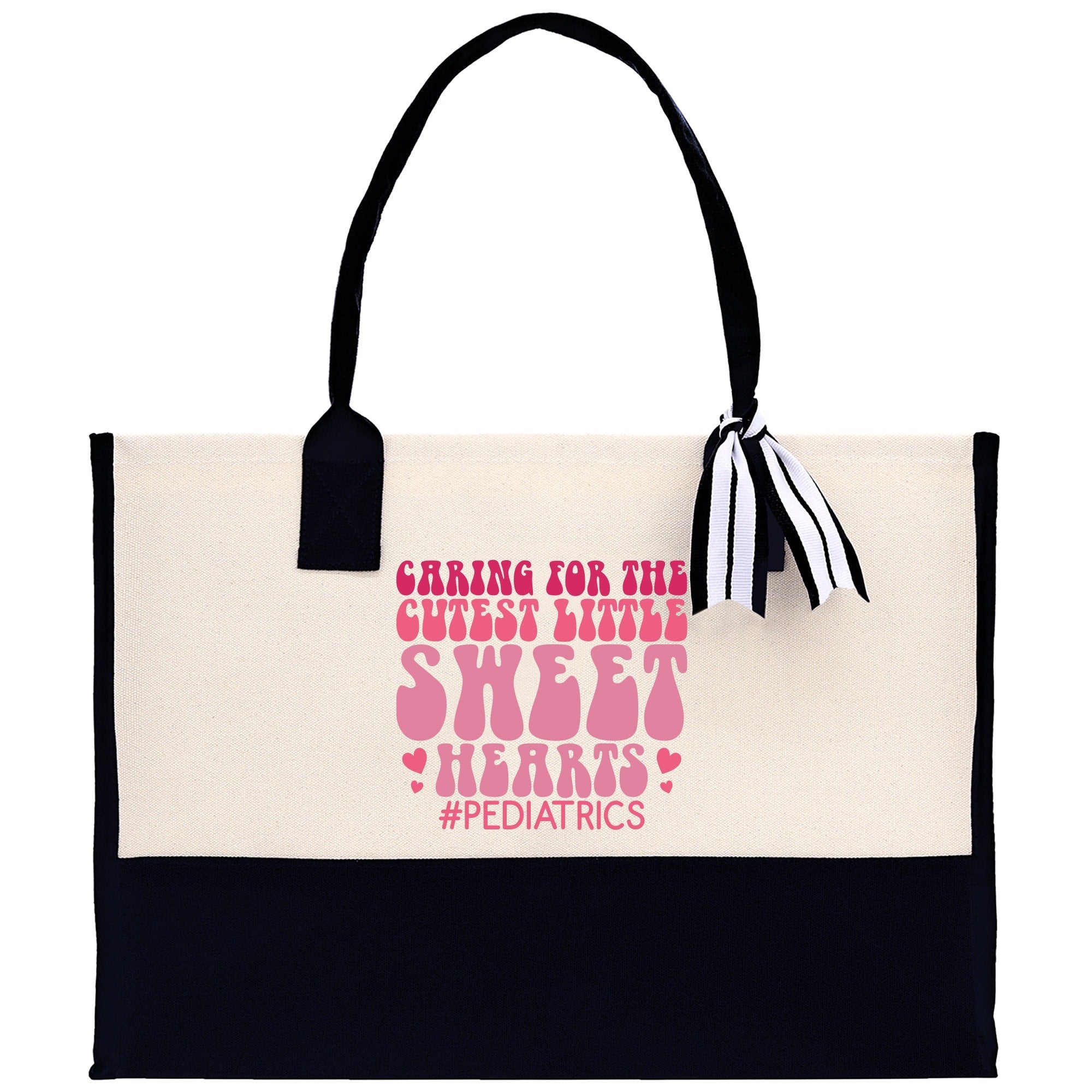 Pediatric Nurse Personalized Cotton Canvas Tote Bag Custom Nurse Gift Registered Nurse Tote RN Tote RN Gift Future Nursing Student Gift - Aaria Tees Aaria Tees
