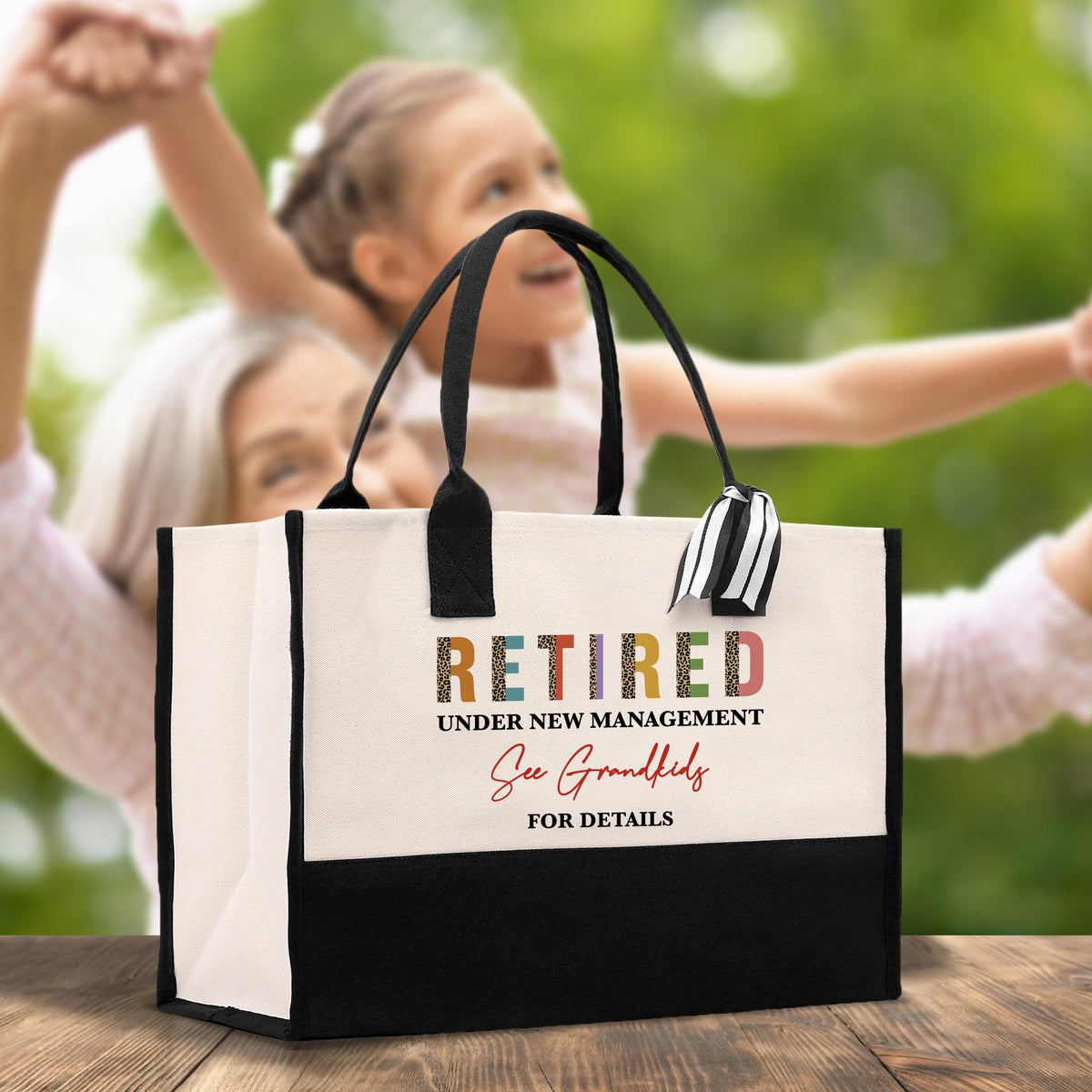 Retirement Cotton Canvas Tote Bag Retire Bag Retirement Party Bag Retired Woman Gift Grandma Gift Est 2024 Retirement Funny Bag - Aaria Tees