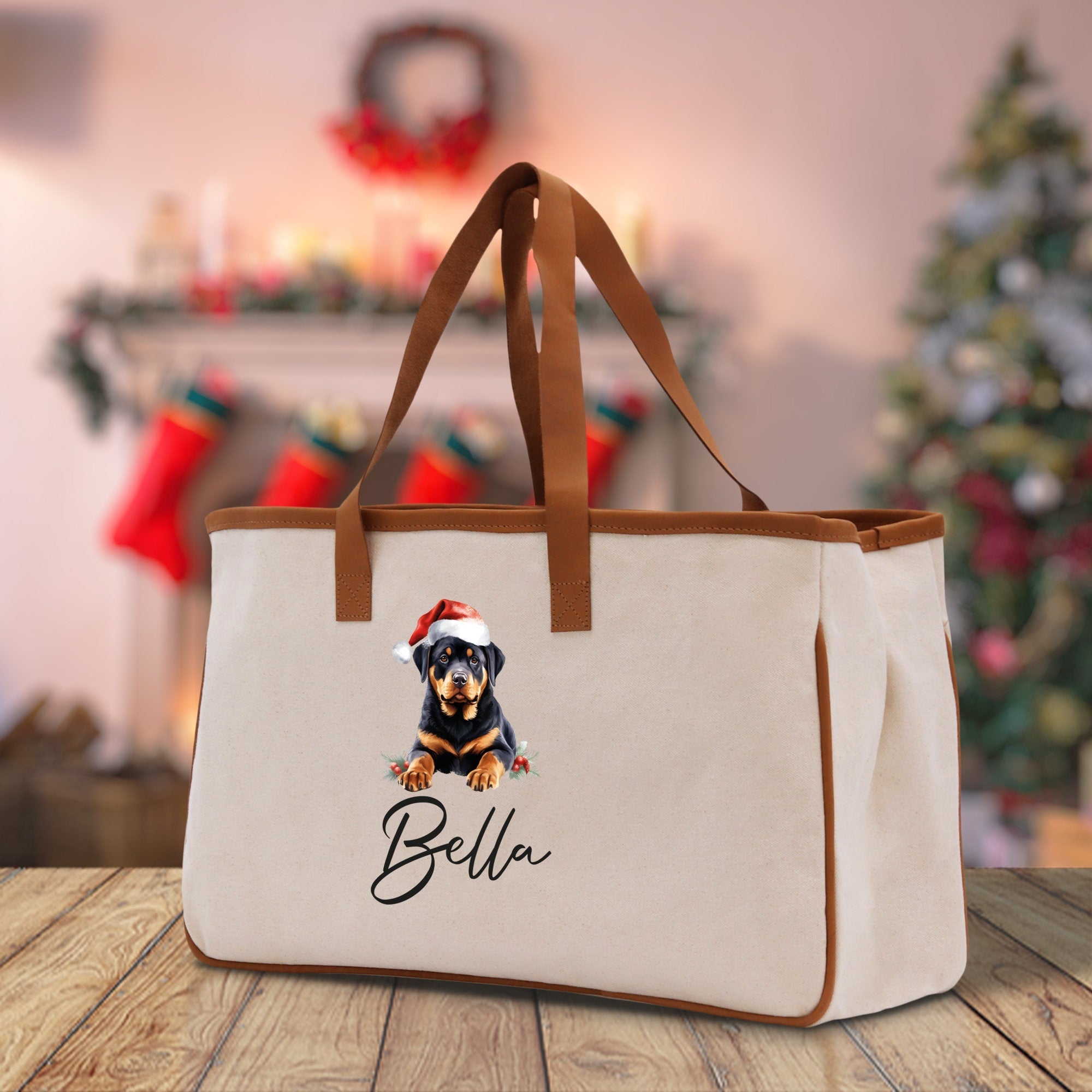 Labrador Retriever Custom Name Dog Cotton Canvas Tote Bag Custom Pet Lover Gift Pet Portrait Bag Personalized Pet Owner Gift Tote Bag - Aaria Tees Aaria Tees