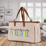 Pickleball Tote Bag Personalized Pickleball Party Favors Custom Pickleball Player Gift Pickleball Cotton Canvas Tote Bag - Aaria Tees Aaria Tees