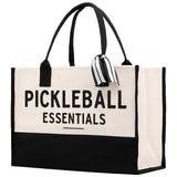 Pickleball Tote Bag Personalized Pickleball Party Favors Custom Pickleball Player Gift Pickleball Cotton Canvas Tote Bag - Aaria Tees Aaria Tees