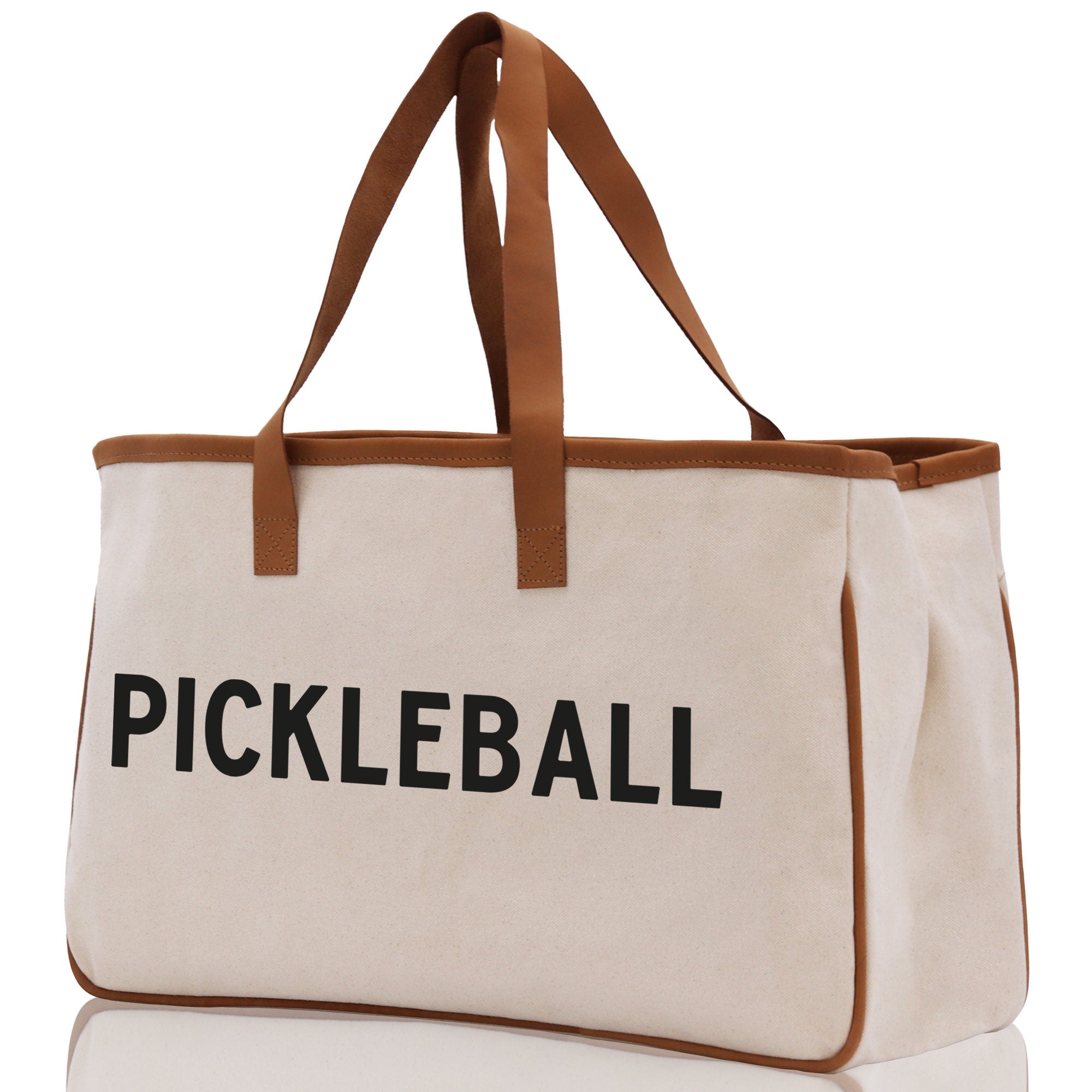 Pickleball Tote Bag Personalized Pickleball Party Favors Custom Pickleball Player Gift Pickleball Cotton Canvas Tote Bag - Aaria Tees Aaria Tees
