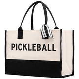 Pickleball Tote Bag Personalized Pickleball Party Favors Custom Pickleball Player Gift Pickleball Cotton Canvas Tote Bag - Aaria Tees Aaria Tees