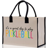 Pickleball Tote Bag Personalized Pickleball Party Favors Custom Pickleball Player Gift Pickleball Cotton Canvas Tote Bag - Aaria Tees Aaria Tees