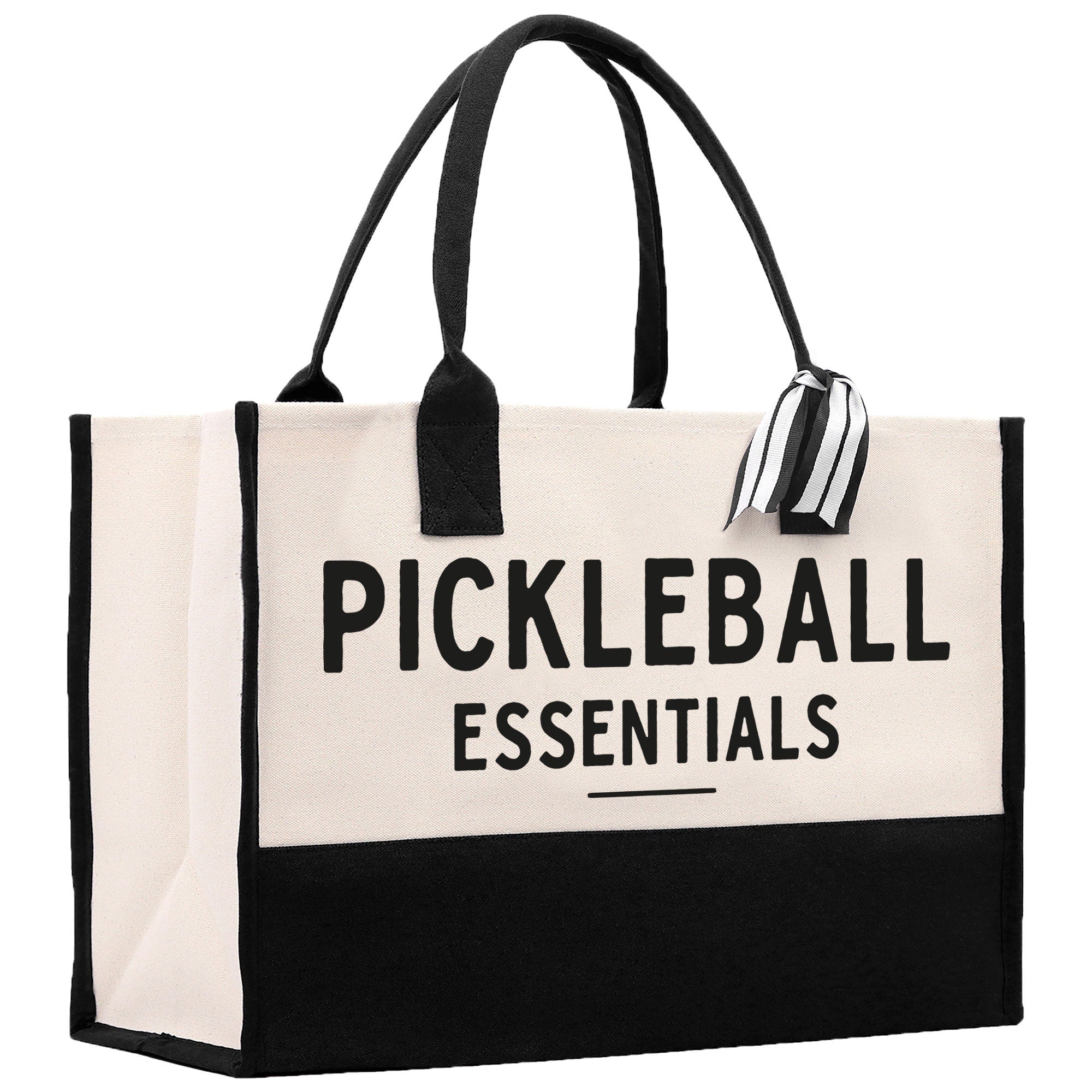 Pickleball Tote Bag Personalized Pickleball Party Favors Custom Pickleball Player Gift Pickleball Cotton Canvas Tote Bag - Aaria Tees Aaria Tees