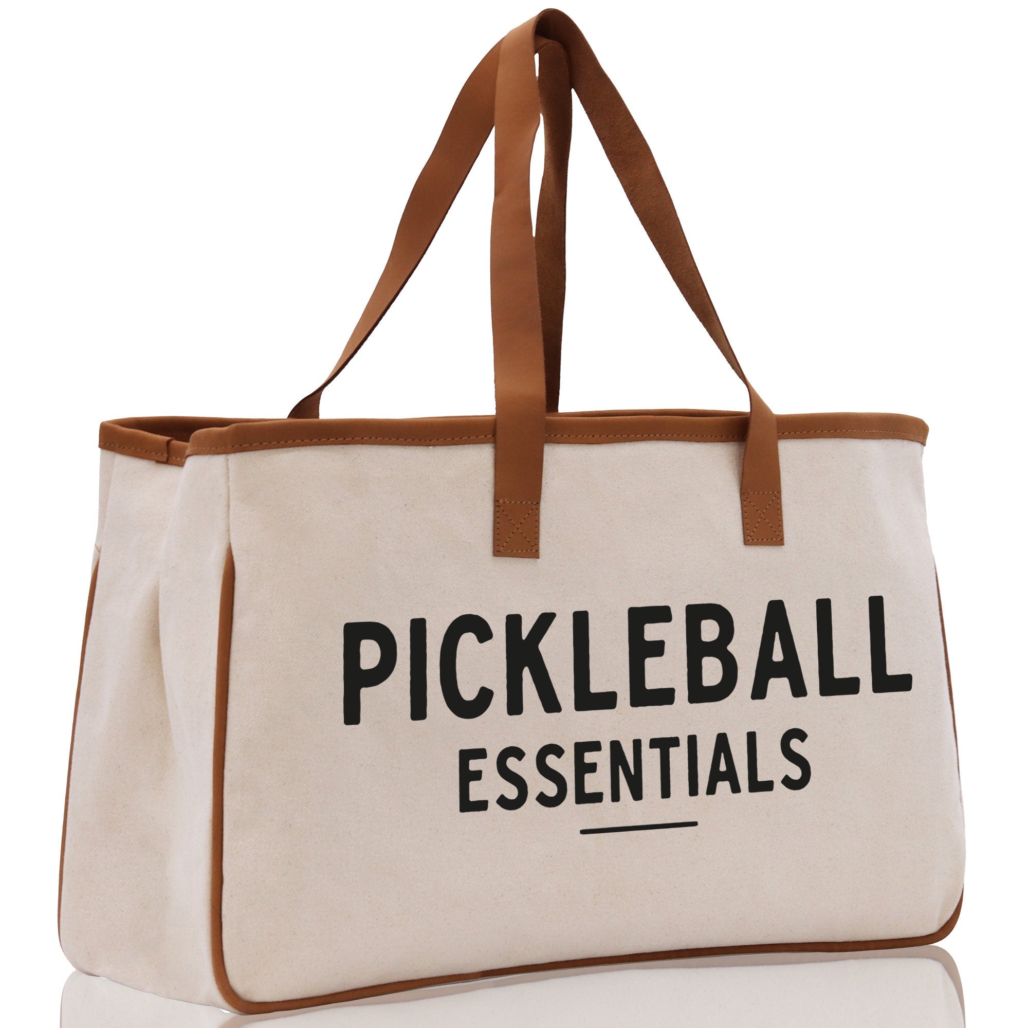 Pickleball Tote Bag Personalized Pickleball Party Favors Custom Pickleball Player Gift Pickleball Cotton Canvas Tote Bag - Aaria Tees Aaria Tees