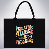 Pediatric Nurse Personalized Cotton Canvas Tote Bag Custom Nurse Gift Registered Nurse Tote RN Tote RN Gift Future Nursing Student Gift - Aaria Tees Aaria Tees