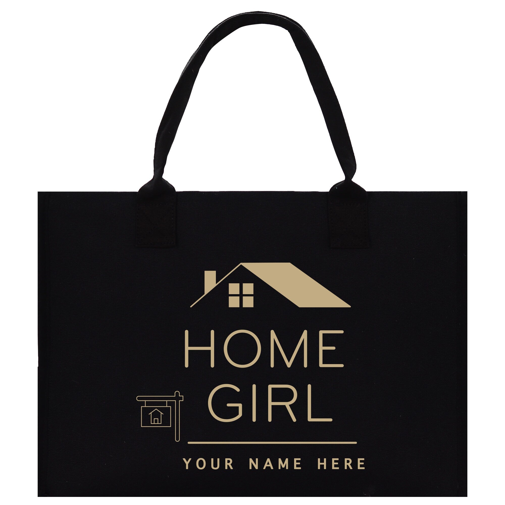 Realtor Tote Bag Personalized Business Tote Bag Custom Real Estate Agent Gift Bulk Business Logo Realtor Swag Real Estate Tote Bag - Aaria Tees Aaria Tees