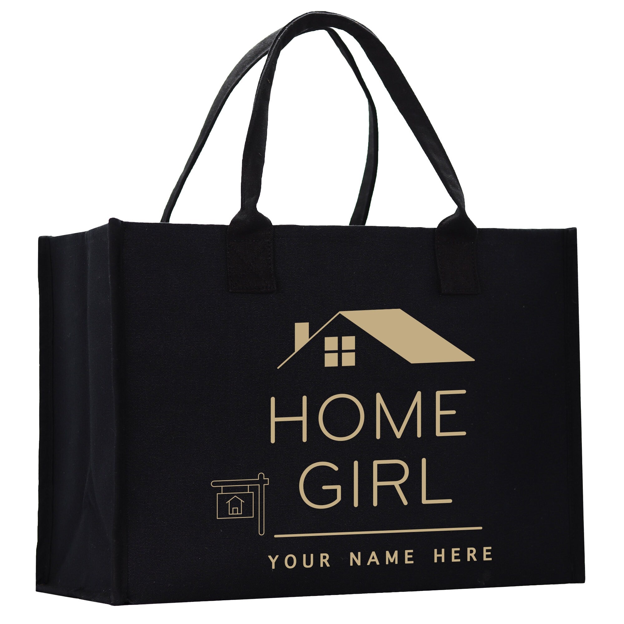 Realtor Tote Bag Personalized Business Tote Bag Custom Real Estate Agent Gift Bulk Business Logo Realtor Swag Real Estate Tote Bag - Aaria Tees Aaria Tees