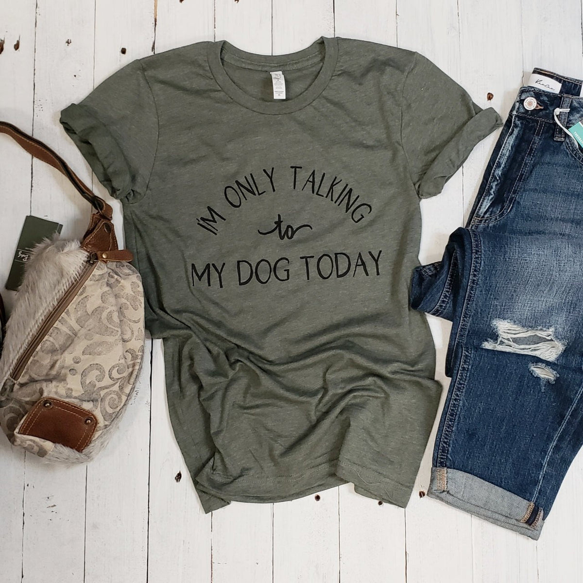 I'm Only Talking to My Dog Today Unisex Tee - Aaria Tees