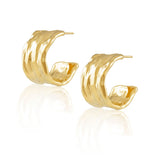 Gina Hammered Hoop Aaria Tees