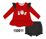 Red Milk Cookies French Knot Bloomer Set Aaria Tees