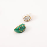 Mother of Pearl Enamel Signet Ring Aaria Tees