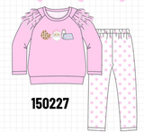 Pink Milk Cookies Ruffle Set Aaria Tees