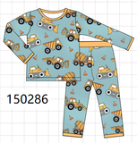 Construction Trucks Bamboo Pajama Set Aaria Tees