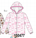 Pink Bow Ruffle Raincoat Aaria Tees