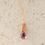 Rhodolite Garnet Cluster Necklace Aaria Tees