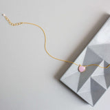 Pink Rose Quartz Pendant Necklace Aaria Tees