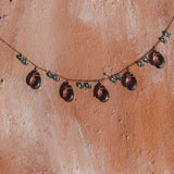 Rhodolite Garnet Sparkler Necklace Aaria Tees