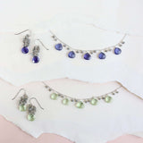 Tanzanite Quartz Silver Sparkler Necklace Aaria Tees