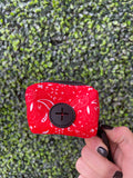 The Modern Dog Company - Red Paisley Poop Bag Holder Aaria Tees