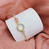 Opal Quartz Adjustable Gemstone Bracelet Aaria Tees