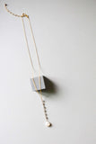 White Chalcedony Yoga Necklace Aaria Tees